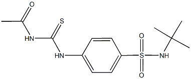 4-{[(acetylamino)carbothioyl]amino}-N-(tert-butyl)benzenesulfonamide|