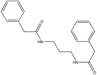 2-phenyl-N-{3-[(phenylacetyl)amino]propyl}acetamide Structure