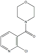 4-[(2-chloro-3-pyridinyl)carbonyl]morpholine Structure