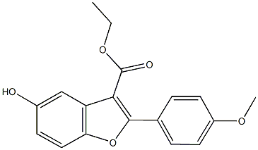  ethyl 5-hydroxy-2-(4-methoxyphenyl)-1-benzofuran-3-carboxylate