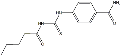 4-{[(pentanoylamino)carbothioyl]amino}benzamide