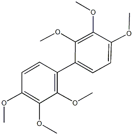2,2′,3,3′,4,4′-ヘキサメトキシビフェニル 化学構造式