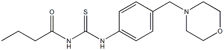 N-butyryl-N'-[4-(4-morpholinylmethyl)phenyl]thiourea|