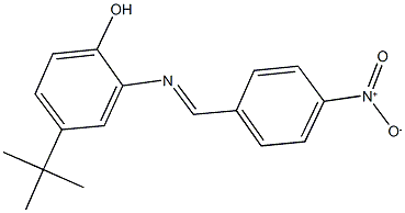  4-tert-butyl-2-({4-nitrobenzylidene}amino)phenol