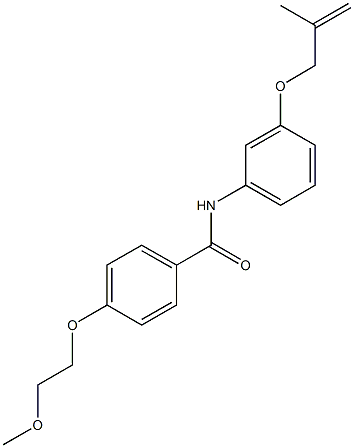 4-(2-methoxyethoxy)-N-{3-[(2-methyl-2-propenyl)oxy]phenyl}benzamide