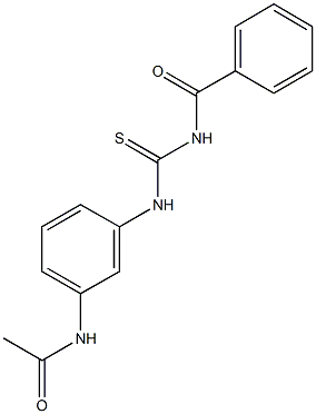 N-(3-{[(benzoylamino)carbothioyl]amino}phenyl)acetamide 结构式