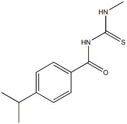 N-(4-isopropylbenzoyl)-N'-methylthiourea,,结构式