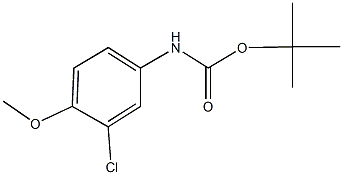 tert-butyl 3-chloro-4-methoxyphenylcarbamate Structure