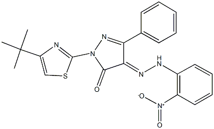 1-(4-tert-butyl-1,3-thiazol-2-yl)-3-phenyl-1H-pyrazole-4,5-dione 4-({2-nitrophenyl}hydrazone)|