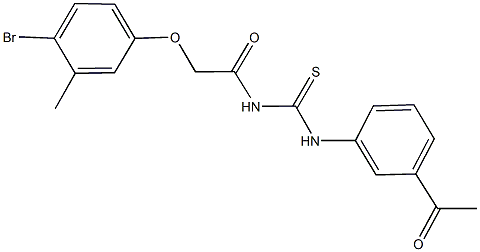 N-(3-acetylphenyl)-N'-[(4-bromo-3-methylphenoxy)acetyl]thiourea