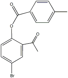 2-acetyl-4-bromophenyl 4-methylbenzoate