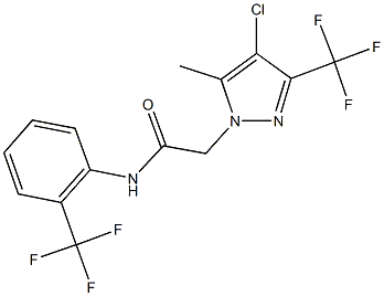  2-[4-chloro-5-methyl-3-(trifluoromethyl)-1H-pyrazol-1-yl]-N-[2-(trifluoromethyl)phenyl]acetamide