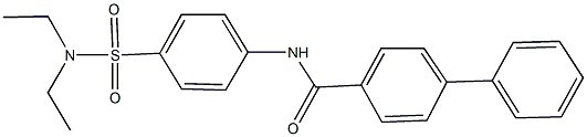N-{4-[(diethylamino)sulfonyl]phenyl}[1,1'-biphenyl]-4-carboxamide