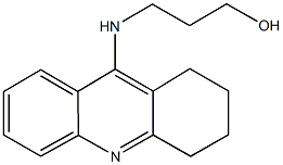 3-(1,2,3,4-tetrahydro-9-acridinylamino)-1-propanol Struktur