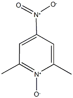 2,6-dimethyl-4-nitropyridine-N-oxide Struktur
