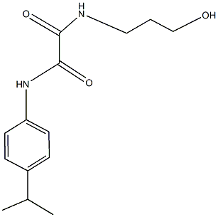 N~1~-(3-hydroxypropyl)-N~2~-[4-(1-methylethyl)phenyl]ethanediamide Structure
