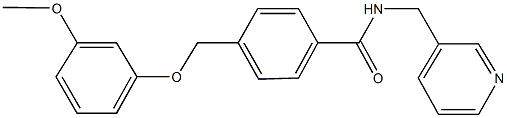 4-[(3-methoxyphenoxy)methyl]-N-(3-pyridinylmethyl)benzamide