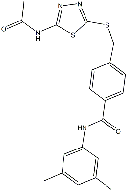 4-({[5-(acetylamino)-1,3,4-thiadiazol-2-yl]thio}methyl)-N-(3,5-dimethylphenyl)benzamide