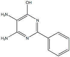 5,6-diamino-2-phenyl-4-pyrimidinol Struktur