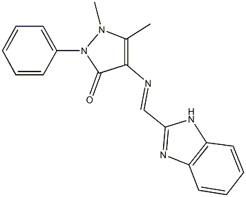  4-[(1H-benzimidazol-2-ylmethylene)amino]-1,5-dimethyl-2-phenyl-1,2-dihydro-3H-pyrazol-3-one