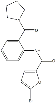  5-bromo-N-[2-(1-pyrrolidinylcarbonyl)phenyl]-2-furamide