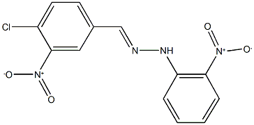 4-chloro-3-nitrobenzaldehyde {2-nitrophenyl}hydrazone Structure