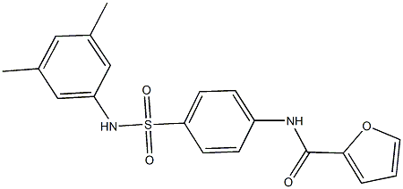 N-{4-[(3,5-dimethylanilino)sulfonyl]phenyl}-2-furamide Struktur