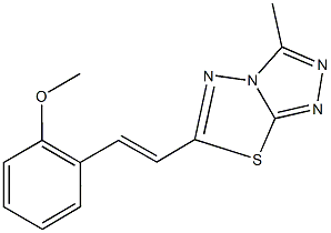 6-[2-(2-methoxyphenyl)vinyl]-3-methyl[1,2,4]triazolo[3,4-b][1,3,4]thiadiazole