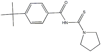 4-tert-butyl-N-(1-pyrrolidinylcarbothioyl)benzamide
