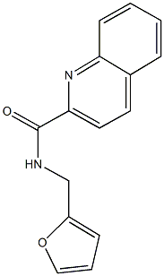 N-(2-furylmethyl)-2-quinolinecarboxamide Structure