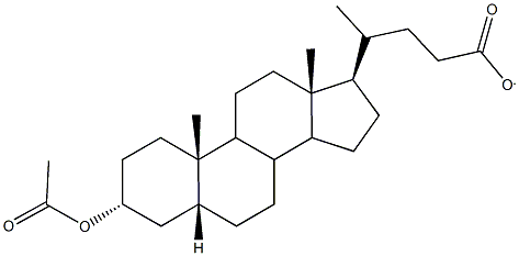 3-(acetyloxy)cholan-24-oate Structure
