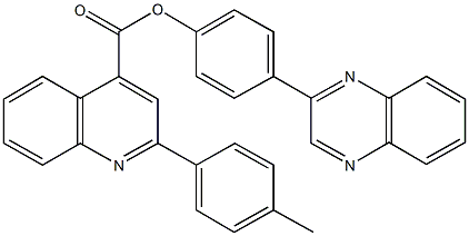 4-(2-quinoxalinyl)phenyl 2-(4-methylphenyl)-4-quinolinecarboxylate|