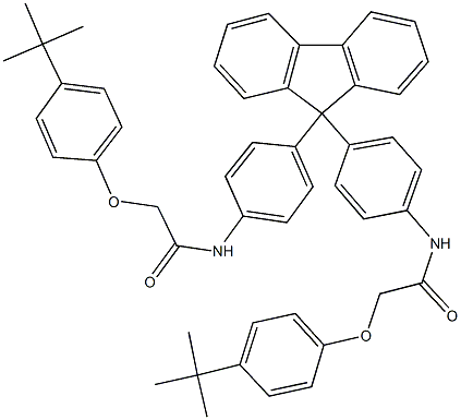 2-(4-tert-butylphenoxy)-N-{4-[9-(4-{[(4-tert-butylphenoxy)acetyl]amino}phenyl)-9H-fluoren-9-yl]phenyl}acetamide