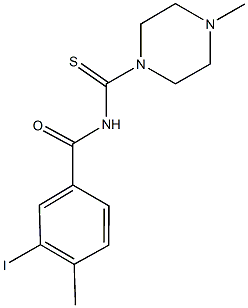 3-iodo-4-methyl-N-[(4-methyl-1-piperazinyl)carbothioyl]benzamide|