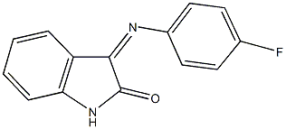 3-[(4-fluorophenyl)imino]-1,3-dihydro-2H-indol-2-one Struktur