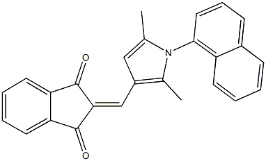 2-{[2,5-dimethyl-1-(1-naphthyl)-1H-pyrrol-3-yl]methylene}-1H-indene-1,3(2H)-dione