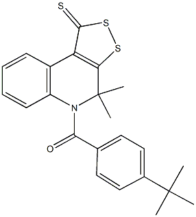  5-(4-tert-butylbenzoyl)-4,4-dimethyl-4,5-dihydro-1H-[1,2]dithiolo[3,4-c]quinoline-1-thione