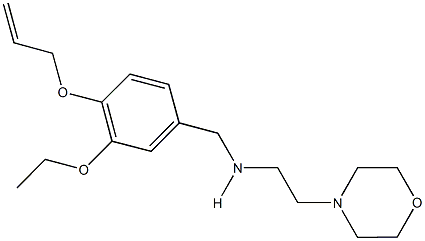 N-[4-(allyloxy)-3-ethoxybenzyl]-N-[2-(4-morpholinyl)ethyl]amine 结构式