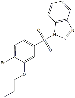 5-(1H-1,2,3-benzotriazol-1-ylsulfonyl)-2-bromophenyl propyl ether
