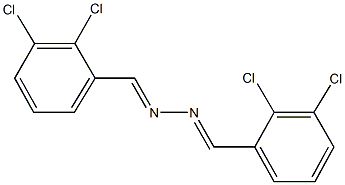 2,3-dichlorobenzaldehyde (2,3-dichlorobenzylidene)hydrazone Struktur