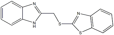  1H-benzimidazol-2-ylmethyl 1,3-benzothiazol-2-yl sulfide