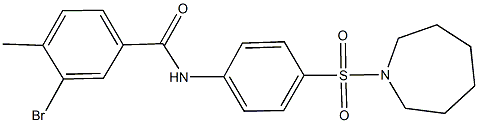 N-[4-(azepan-1-ylsulfonyl)phenyl]-3-bromo-4-methylbenzamide