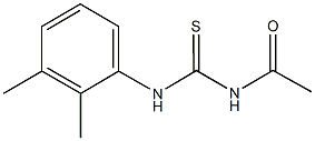 N-acetyl-N'-(2,3-dimethylphenyl)thiourea Struktur