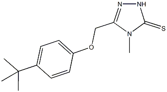 5-[(4-tert-butylphenoxy)methyl]-4-methyl-2,4-dihydro-3H-1,2,4-triazole-3-thione