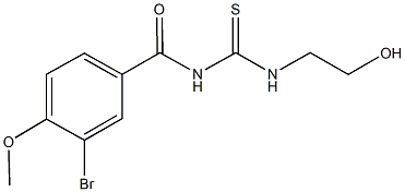 N-(3-bromo-4-methoxybenzoyl)-N'-(2-hydroxyethyl)thiourea|