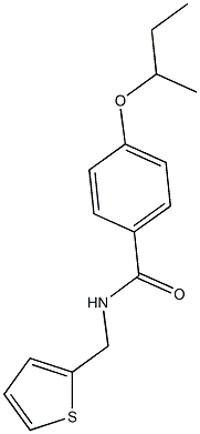 4-(sec-butoxy)-N-(2-thienylmethyl)benzamide Structure