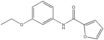 N-(3-ethoxyphenyl)-2-furamide,,结构式