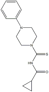  N-[(4-phenyl-1-piperazinyl)carbothioyl]cyclopropanecarboxamide