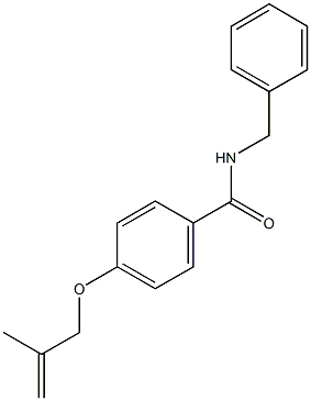 N-benzyl-4-[(2-methyl-2-propenyl)oxy]benzamide,,结构式