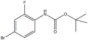 tert-butyl-4-bromo-2-fluorophenylcarbamate 结构式